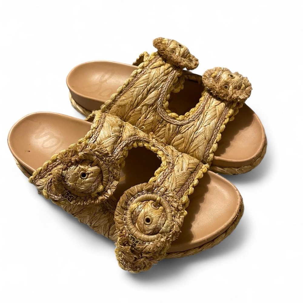 Sam Edelman Textured Tan Sandals
